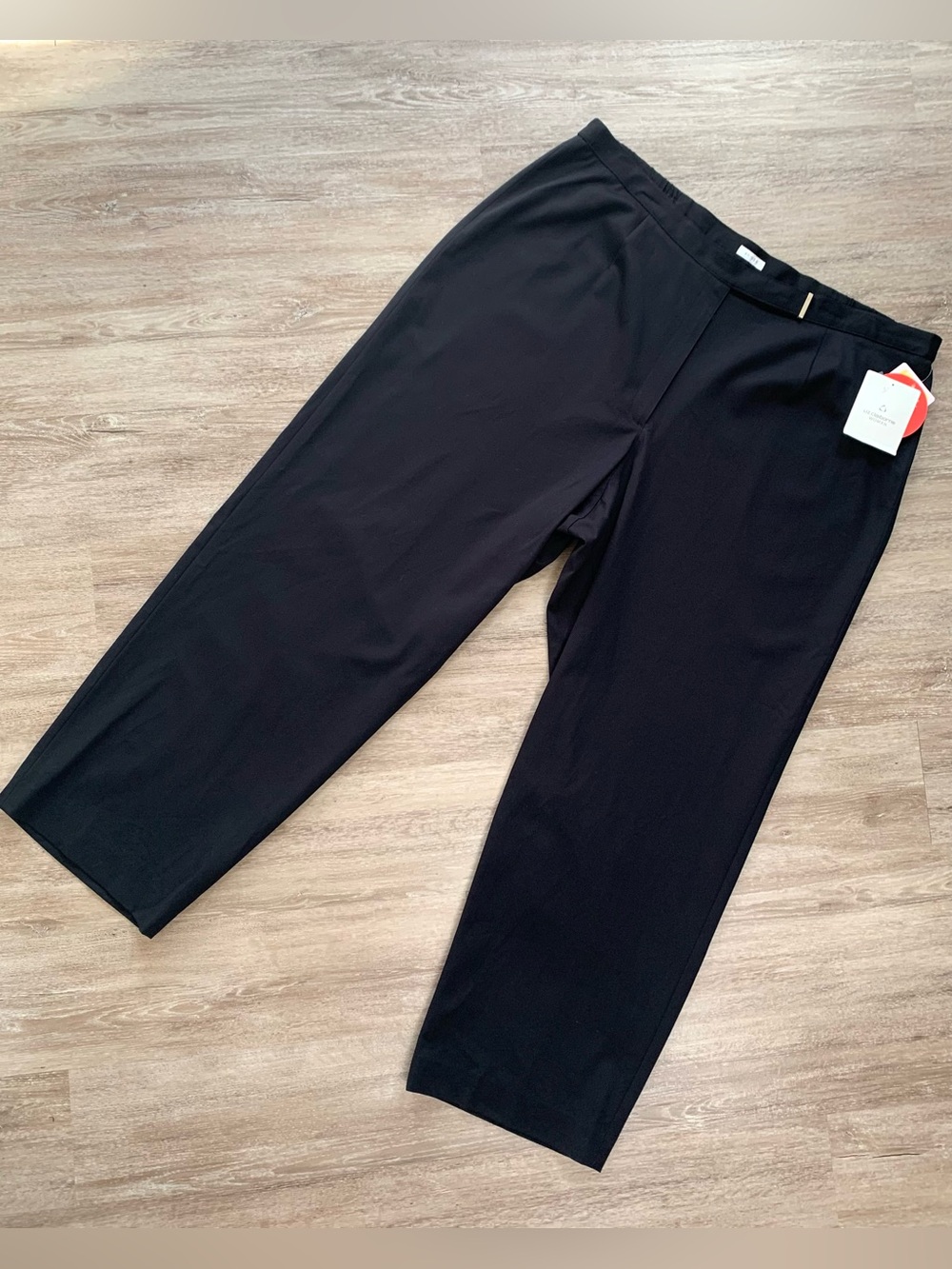 NWT Liz Claiborne Anissa Pants Black Stretch Teflon Stain Resistant 20W